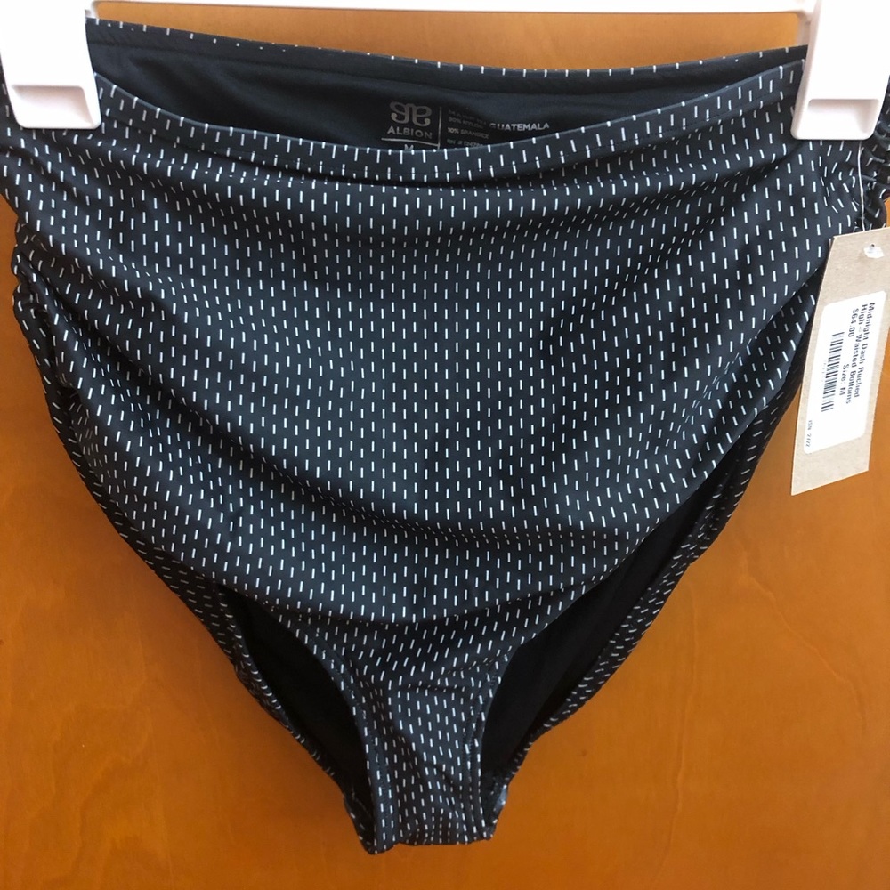 NTW Albion Midnight Dash Ruched High-Waisted Bottoms- Medium